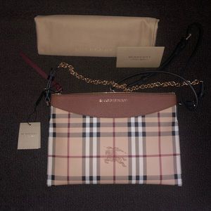 Burberry Haymarket Peyton Crossbody Bag